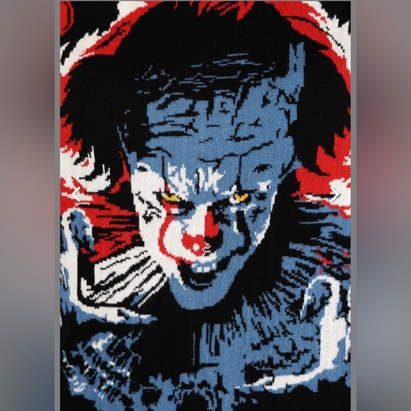 NWT-Fun IT the movie Pennywise ugly sweater size XL - Picture 5 of 9